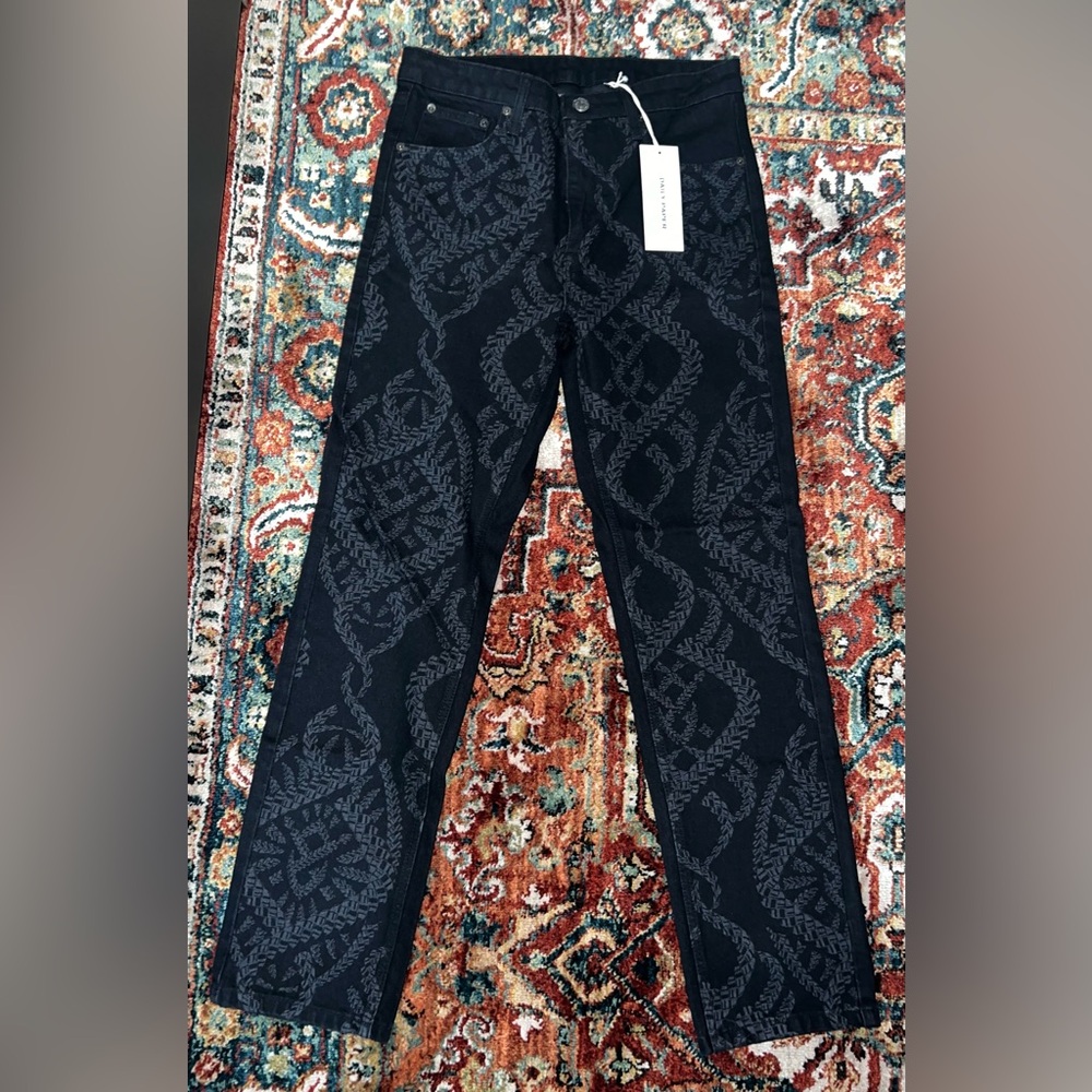 Daily Paper Men’s Black Denim with Design Size 30